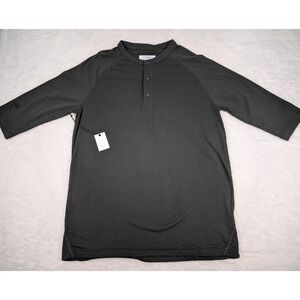 More Than An Athlete Uninterrupted 1/4 Snap‎ T-Shirt Men's M Gray NEW